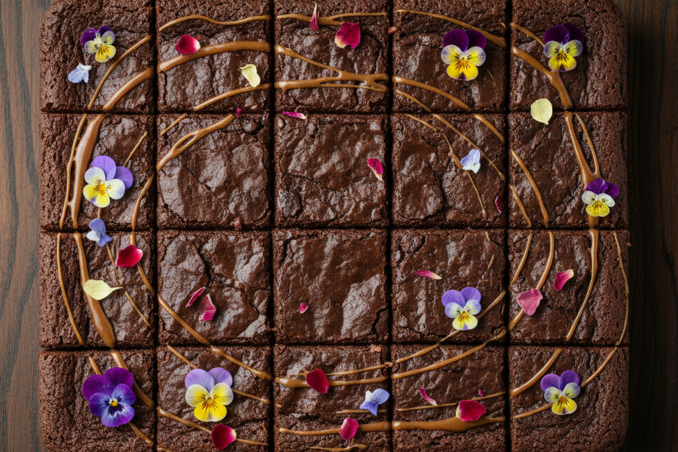 yes now leave a small gap between each brownie piece